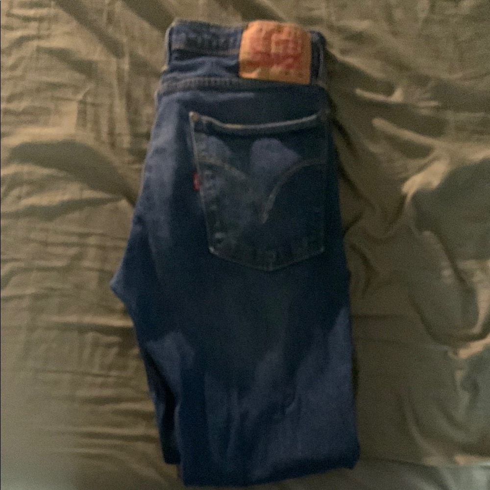 Levi's Blue Straight Denim Jeans Classic Fit